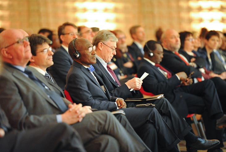Bundespräsident a.D., Prof. Dr. Horst Köhler bei der Abschlussveranstaltung der Afrika-Tage des BMBF - © BMBF, Jessica Wahl / Wahluniversum 